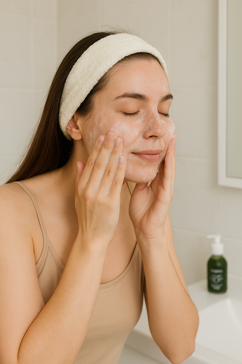 Gentle Facial Cleansing Gel – Green Tea Extract & Hyaluronic Care (100 ml) | tigoderm