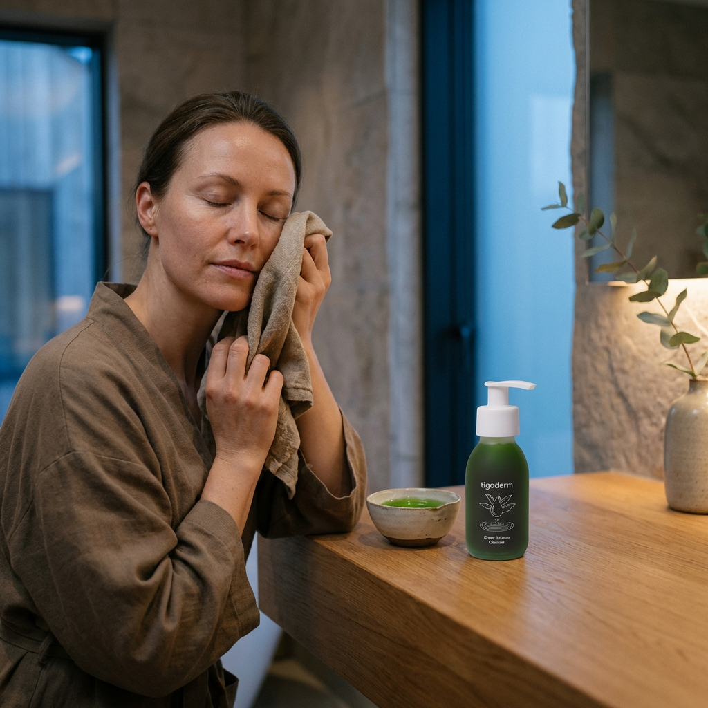 Gentle Facial Cleansing Gel – Green Tea Extract & Hyaluronic Care (100 ml) | tigoderm