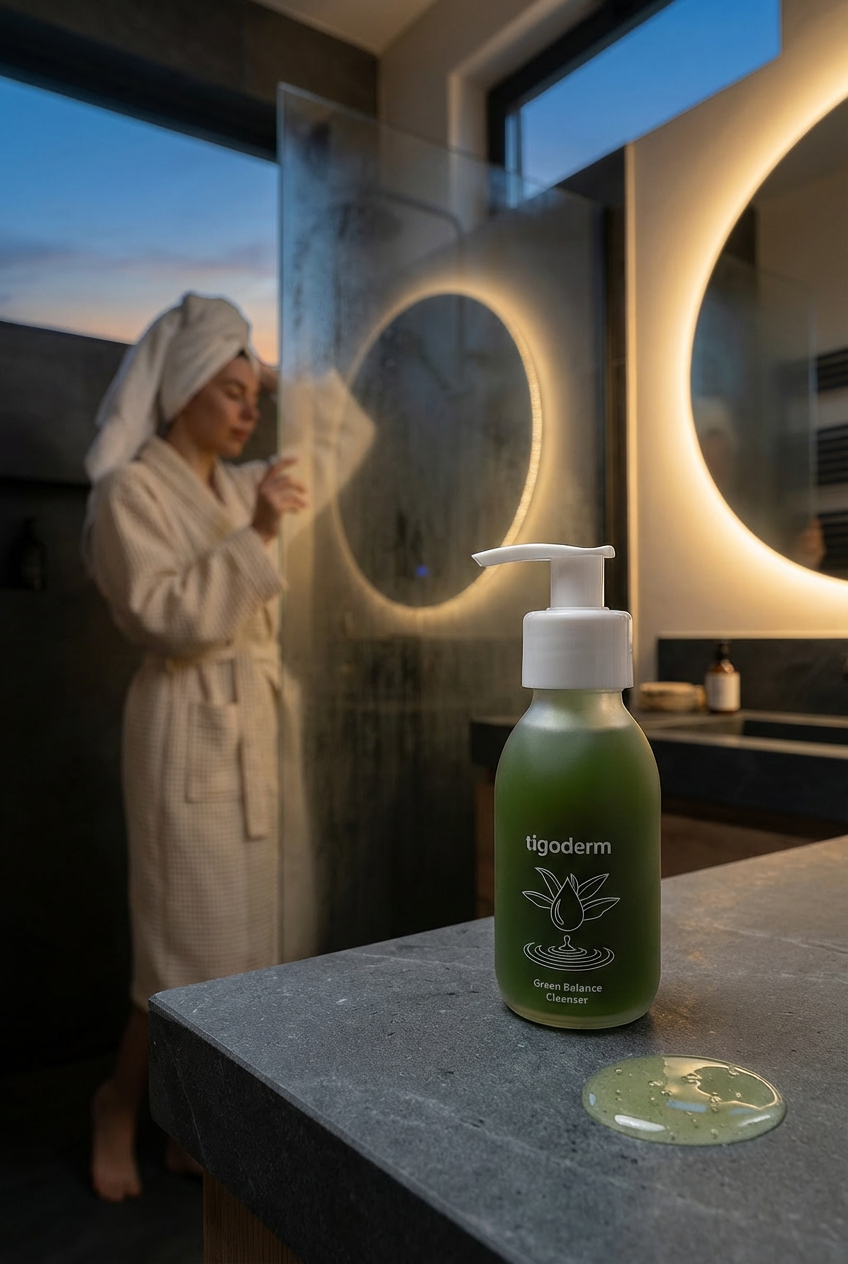 Gentle Facial Cleansing Gel – Green Tea Extract & Hyaluronic Care (100 ml) | tigoderm