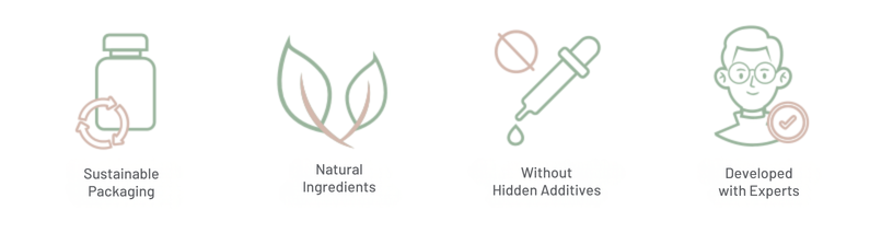 Sustainable Packaging - Natural Ingredients - Without Hidden Additives - Developed with Experts
